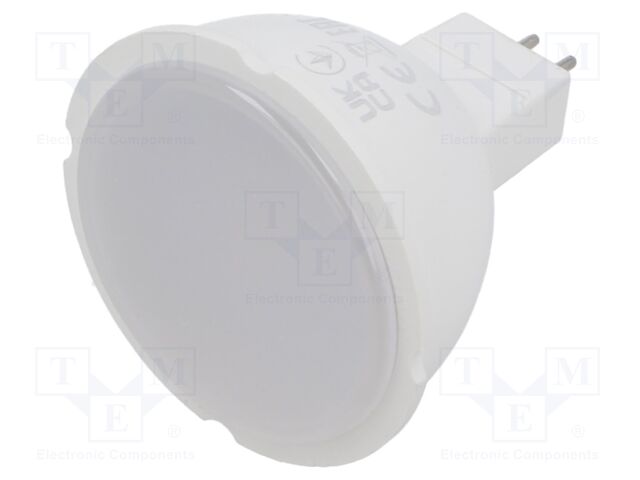 LED lamp; warm white; MR16; 12VDC; 320lm; 4W; 120°; 3000K