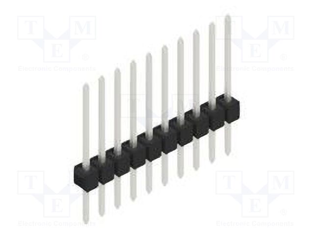 Connector: pin strips; pin header; male; PIN: 10; 2.54mm; THT; 1x10