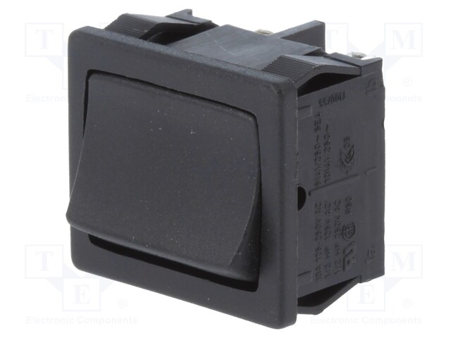 ROCKER; DPDT; Pos: 2; OFF-ON; 10A/250VAC; IP40; 100mΩ; UL94V-2