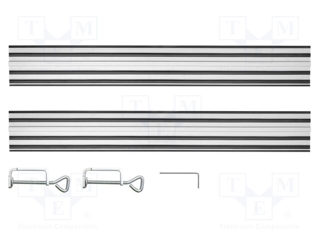 Guide; 4pcs; 700mm; Kit: guide x2,gripper x2; circular saw table