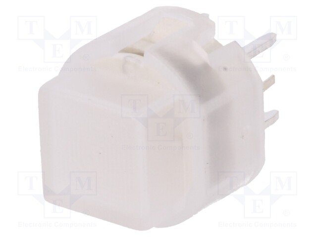 Switch: keypad; Pos: 2; SPST-NO; 0.01A/35VDC; colourless; blue; 1.3N