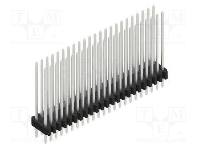 Connector: pin strips; pin header; male; PIN: 46; 1.27mm; THT; 2x23