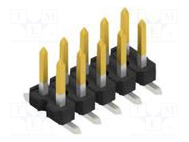 Connector: pin strips; pin header; male; PIN: 10; 2.54mm; SMT; 2x5