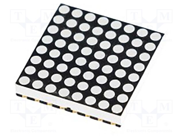 Display: LED; matrix; 8x8; RGB; 20mcd,30mcd,68mcd; 20x20.2mm; SMD