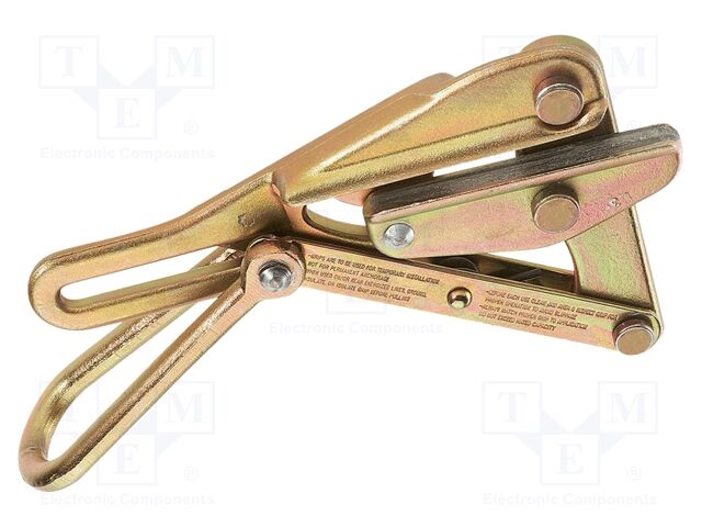 To pull the wires; steel; smooth jaws; V; 2041kg; 3.05÷9.4mm