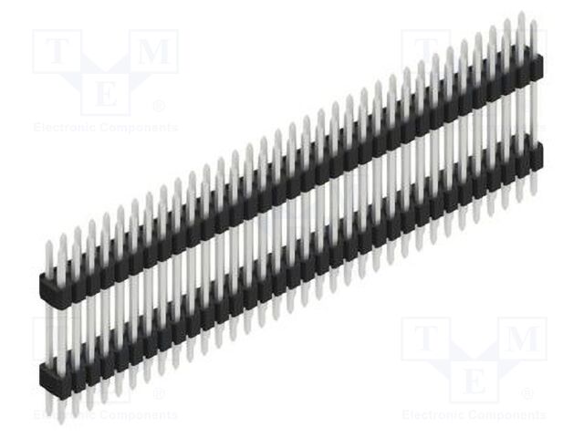 Connector: pin strips; pin header; male; PIN: 68; 1.27mm; THT; 2x34