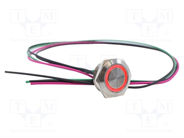 Switch: vandal resistant; Pos: 2; SPST-NO; 2A/36VDC; IP67; OFF-(ON)