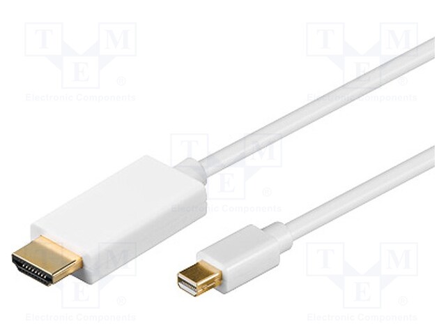 Cable; DisplayPort 1.1; mini DisplayPort plug,HDMI plug; 2m