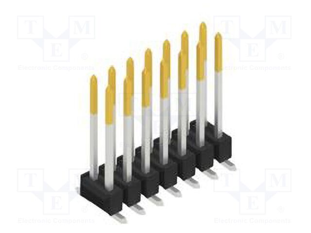 Connector: pin strips; pin header; male; PIN: 14; 2.54mm; SMT; 2x7