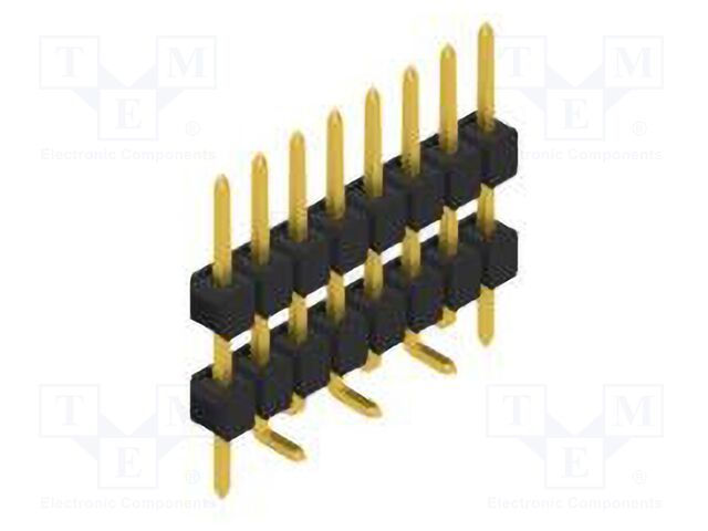 Connector: pin strips; pin header; male; PIN: 8; 2.54mm; SMT; 1x8