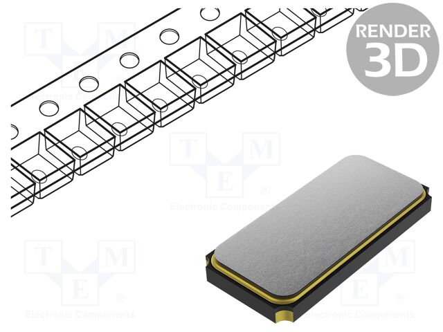Resonator: quartz; 27MHz; 10pF; SMD; 3.2x2.5x0.8mm