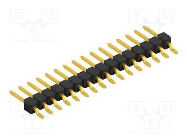 Connector: pin strips; pin header; male; PIN: 16; 2.54mm; SMT; 1x16