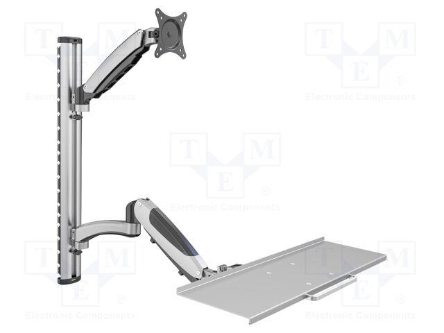 Holder; for wall mounting; 6kg; 27"; silver; Dim: 700x700x520mm