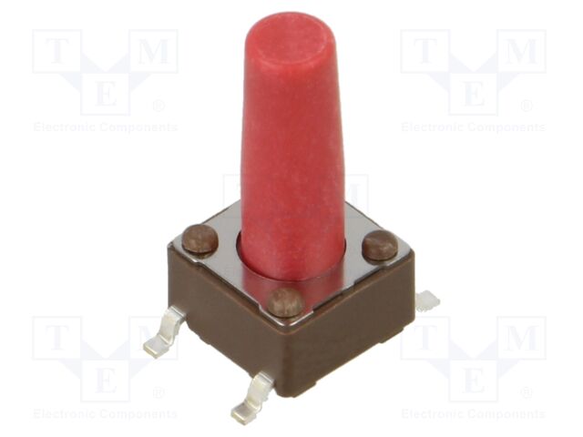 Microswitch TACT; Pos: 2; 0.05A/12VDC; SMD; none; 2.5N; 6x6x3.5mm