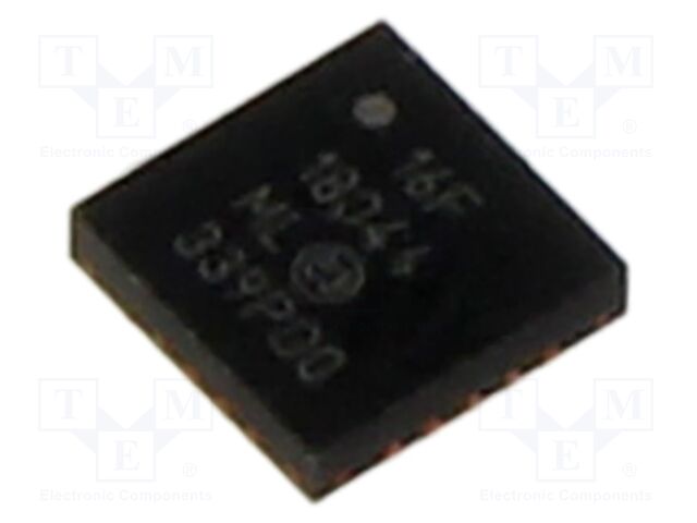 IC: PIC microcontroller; Memory: 7kB; SRAM: 512B; EEPROM: 128B; SMD