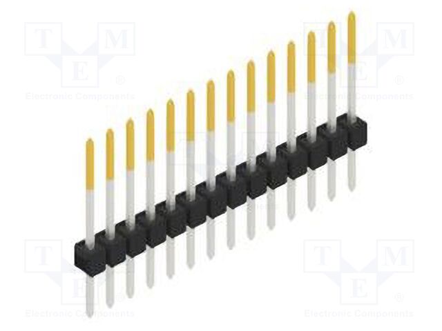 Connector: pin strips; pin header; male; PIN: 14; 2.54mm; THT; 1x14