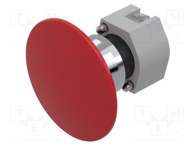 Switch: push-button; 22mm; Stabl.pos: 2; red; none; IP65; mushroom