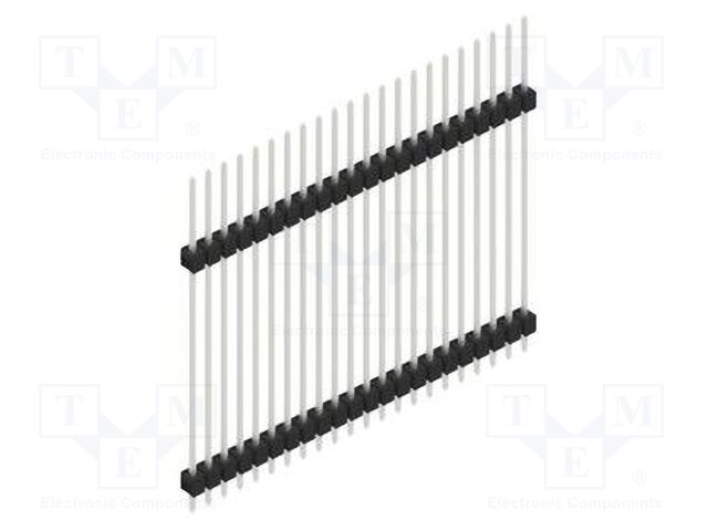Connector: pin strips; pin header; male; PIN: 22; 2.54mm; THT; 1x22
