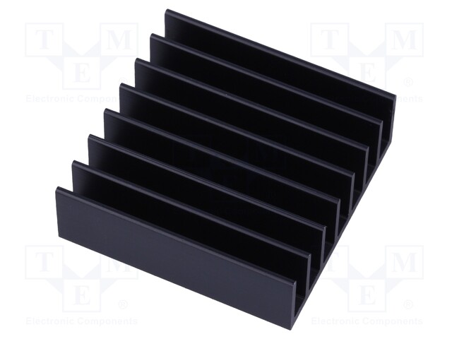 Heatsink: extruded; grilled; BGA; black; L: 35mm; W: 35mm; H: 11.4mm