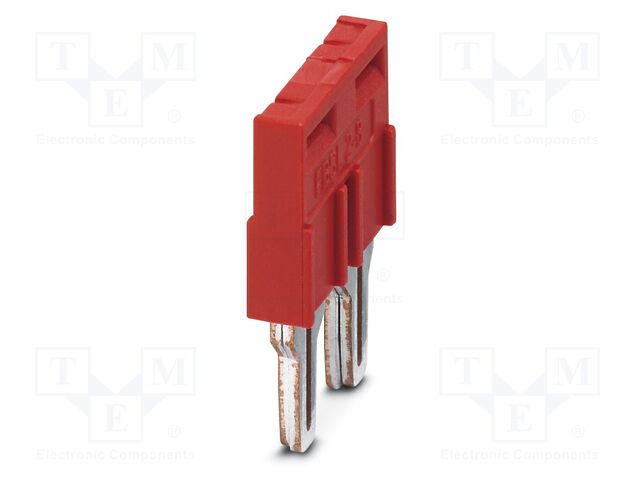 Bridge; PA; L: 20.38mm; ways: 2; W: 14.7mm; H: 20.38mm; Body: red