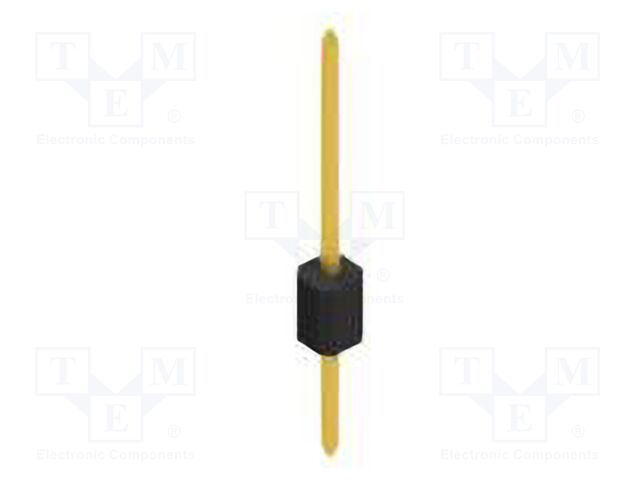 Connector: pin strips; pin header; male; PIN: 1; 1.27mm; THT; 1x1