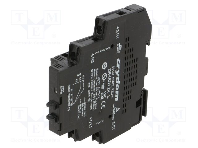 Relay: solid state; Ucntrl: 4÷32VDC; 12A; 48÷600VAC; DIN; -30÷80°C