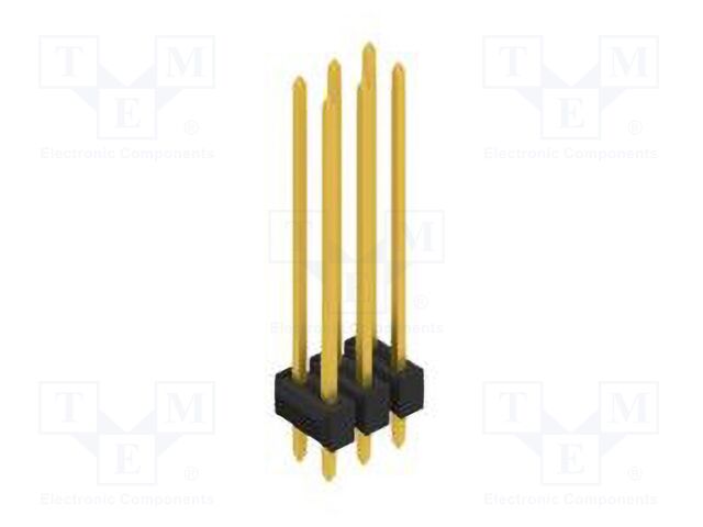 Connector: pin strips; pin header; male; PIN: 6; 2.54mm; THT; 2x3