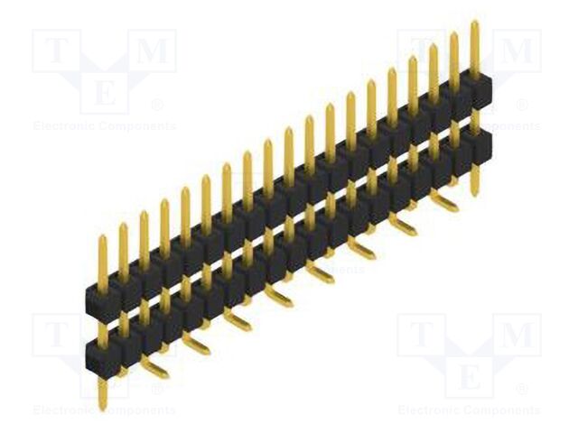 Connector: pin strips; pin header; male; PIN: 19; 2.54mm; SMT; 1x19