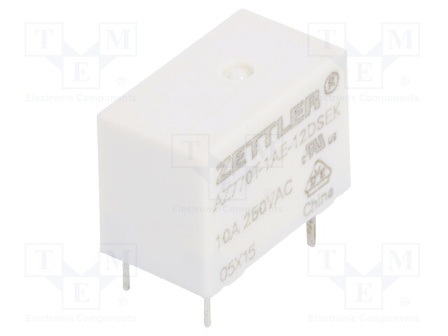 Relay: electromagnetic; SPST-NO; Ucoil: 24VDC; 10A/250VAC; 10A