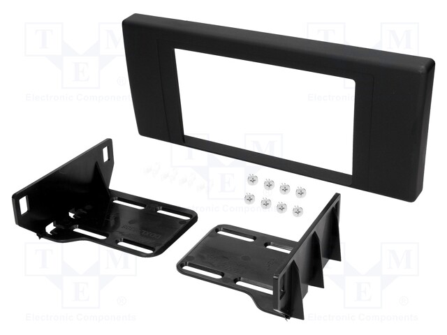 Radio mounting frame; BMW; 2 DIN; black