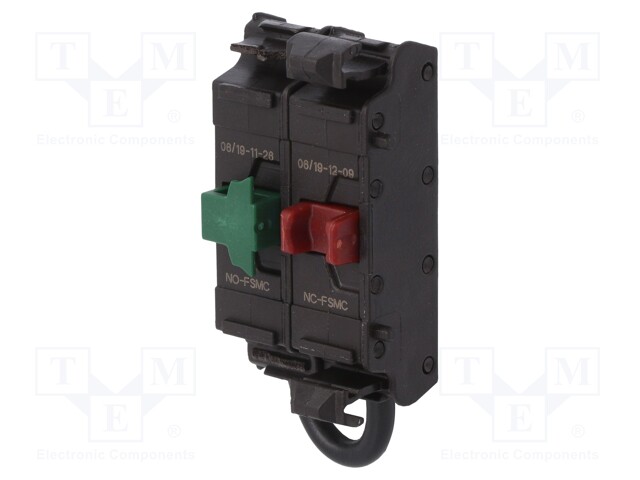 Contact block; 22mm; RMQ-Titan; -25÷70°C; front fixing