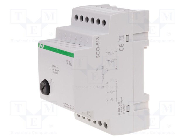 Module: dimmer; 230VAC; for DIN rail mounting; 4.5A; 1kW