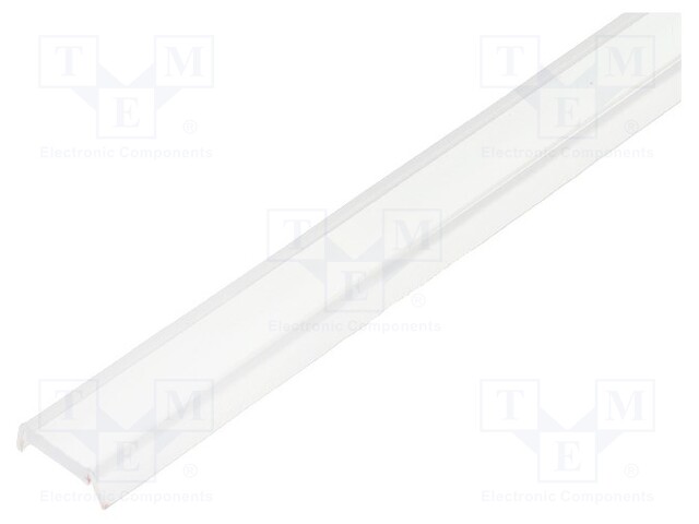 Cover for LED profiles; transparent; 2m