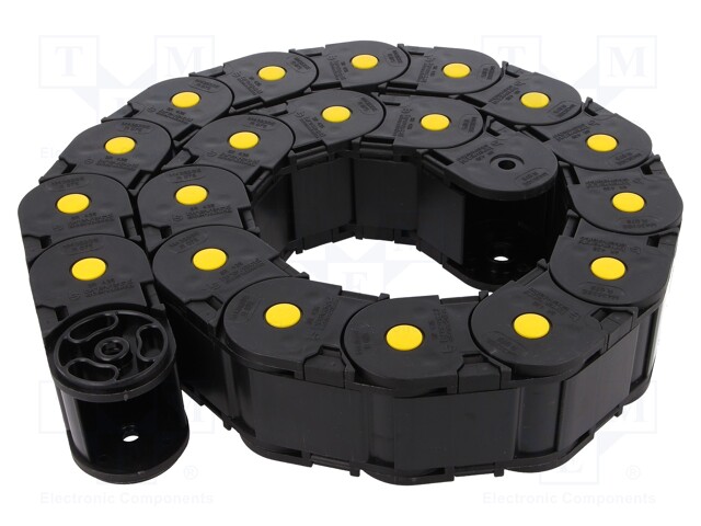 Cable chain; Protection; Bend.rad: 75mm; L: 1000mm; Int.width: 97mm