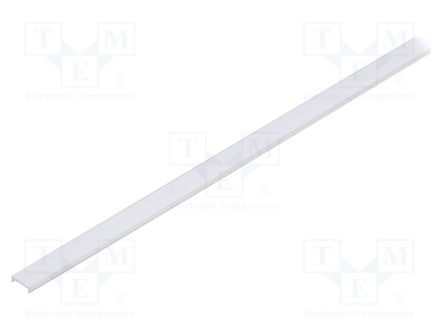 Cover for LED profiles; transparent; 1m; Kind of shutter: C3