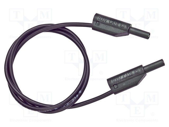 Test lead; 10A; 2mm banana plug-2mm banana plug; insulated
