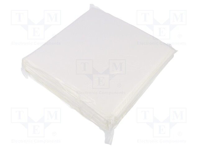 Wipe: cloth; polyester; 200pcs; 177.8x177.8mm; Cleanroom