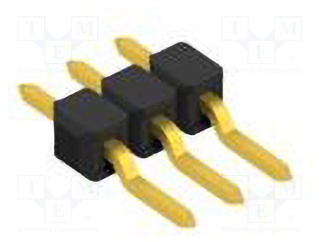 Connector: pin strips; pin header; male; PIN: 3; 2.54mm; SMT; 1x3