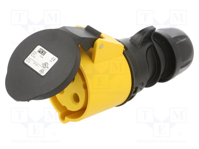 Connector: AC supply; plug; female; 32A; 110VAC; IEC 60309; IP44
