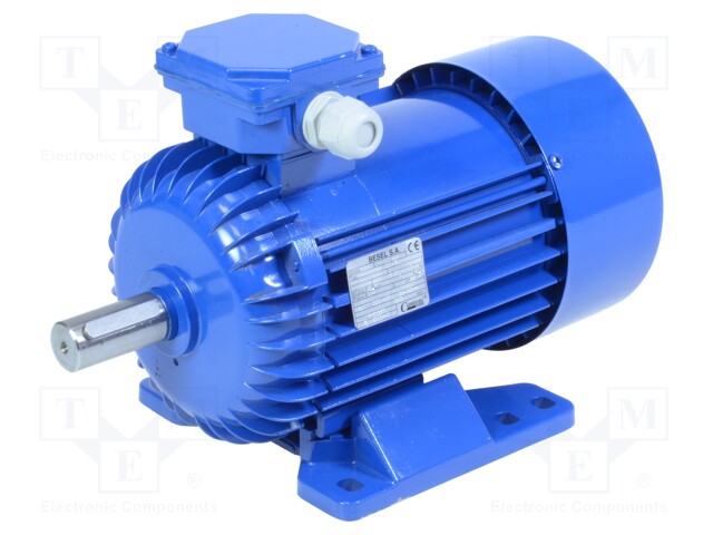 Motor: AC; 3-phase; 1100W; 230/400VAC; 850rpm; IP54