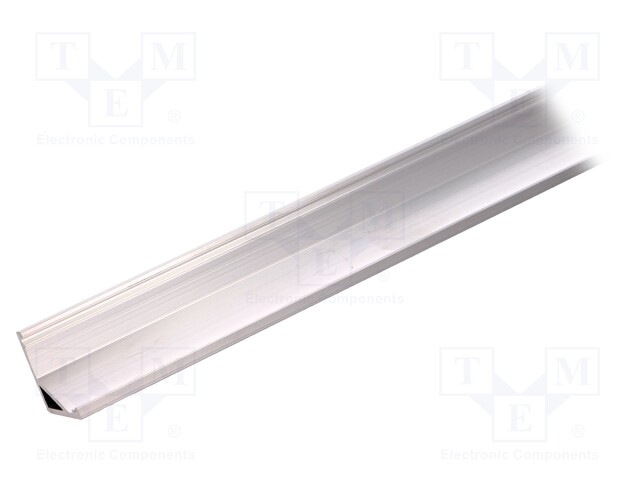 Profiles for LED modules; angular; natural; L: 1m; aluminium