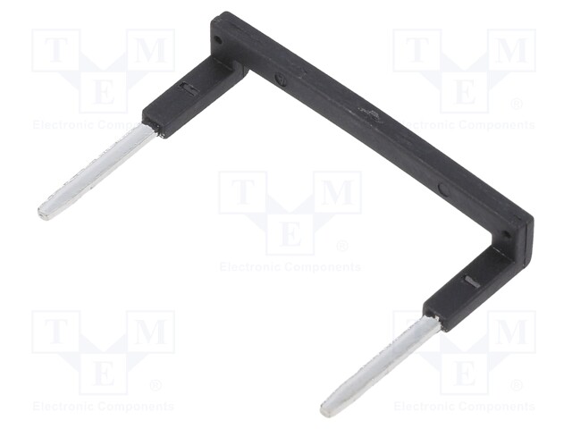 Connection bridge; 10A; 250VAC; Colour: black