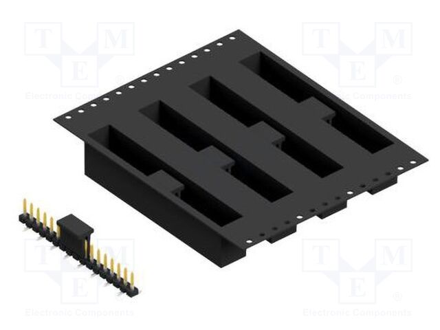 Connector: pin strips; pin header; male; PIN: 17; 2.54mm; SMT; 1x17