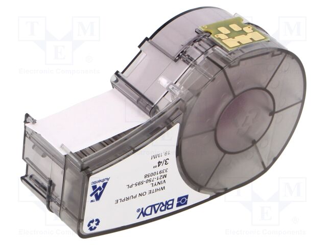 Tape; 19.05mm; 6.4m; purple; Character colour: white; -40÷82°C