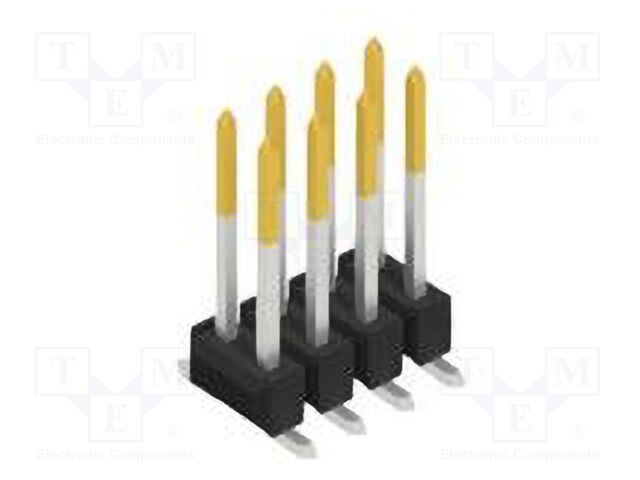 Connector: pin strips; pin header; male; PIN: 8; 2.54mm; SMT; 2x4