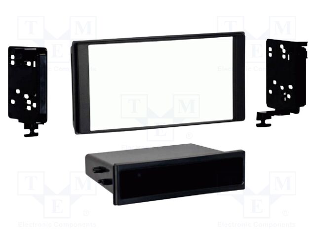 Radio frame; Subaru; 2 DIN; black