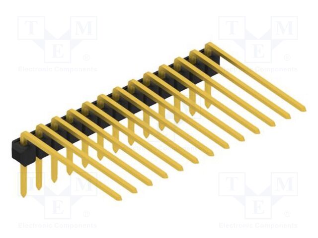 Connector: pin strips; pin header; male; PIN: 13; 2.54mm; THT; 1x13