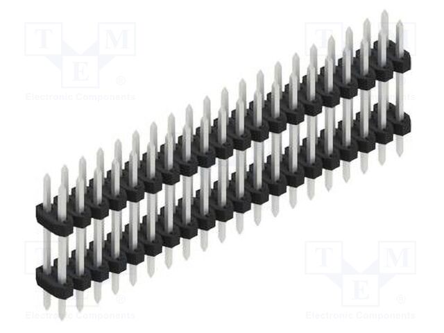 Connector: pin strips; pin header; male; PIN: 40; 2mm; THT; 2x20