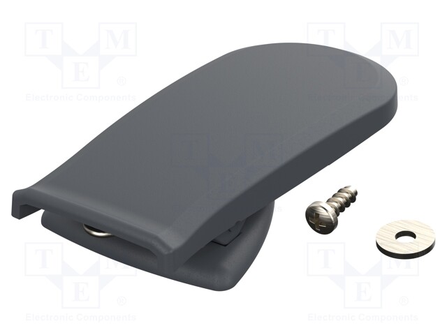 Clip; for enclosures; graphite; Series: BOS-Streamline