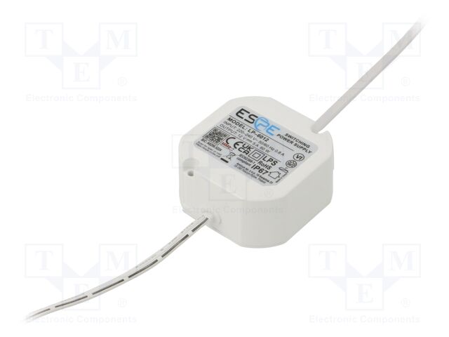 Power supply: switching; LED; 60W; 12VDC; 5A; 220÷240VAC; IP20; 89%